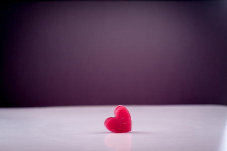red heart of ice background for valentine card romantic letter messageの写真素材
