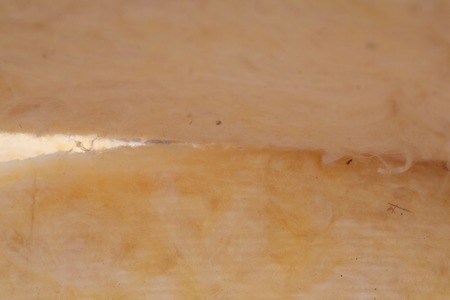 The texture of mineral wool for insulating the walls Insulation for the roof and walls of the house mineral woolの写真素材