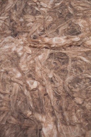 The texture of mineral wool for insulating the walls Insulation for the roof and walls of the house mineral woolの写真素材