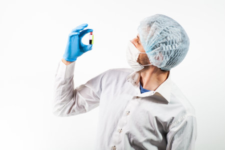 Vaccine from, flu, coronavirus, ebola, TB. Biological hazard Epidemic of the Chinese coronavirusの写真素材