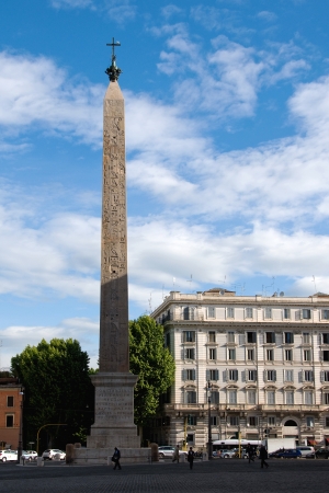 Constantine obelisk - the largest monolith in the world, Rome, Italyの写真素材