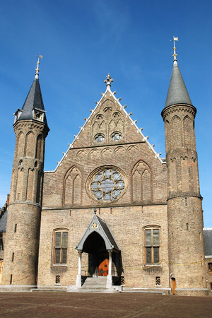 The Ridderzaal inside the Binnenhof, the political centre of the Netherlandsの写真素材
