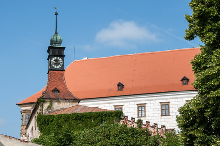 Tower of entrance gate to the castle Enduring Freedom, Czech Republicのeditorial素材