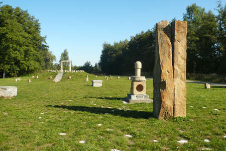 Kamenna Brana (Stone Gate) complex for meditation and relaxation in the village of Dubnany, Moravia, Czech Republicの写真素材