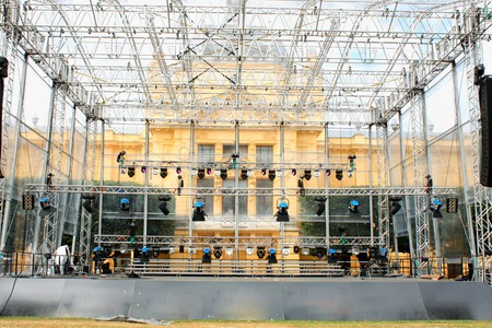 Stage an day light for the concertの写真素材