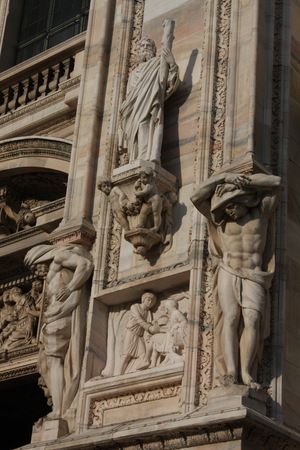 scene of Duomo Milan Cathedral in Italyのeditorial素材