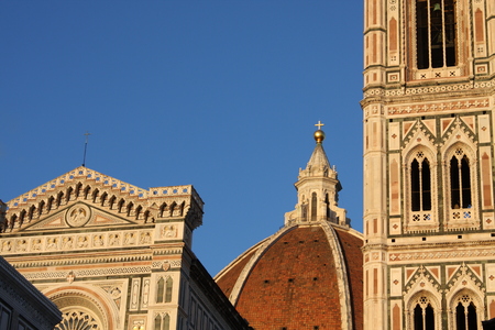 The Basilica di Santa Maria del Fiore (Basilica of Saint Mary of the Flower) in Florence, Italyの写真素材