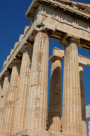 the Temple Parthenon at the Acropolis.の写真素材