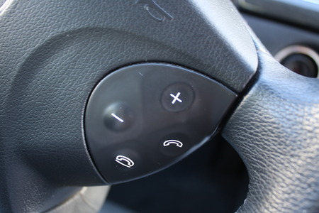 car interior details of phone handle.の写真素材