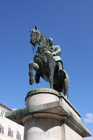 Equestrian Statue of King Christian X in Copenhagenのeditorial素材