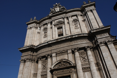 Church of the Saints Luca and Martina (Chiesa dei Santi Luca e Martina) in Rome, Italyの写真素材