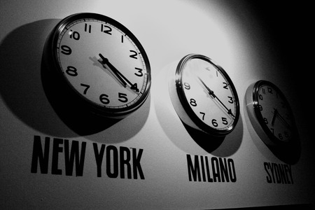 Clock on the wall の写真素材