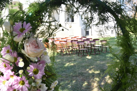 Beautiful wedding flower decorationsの写真素材