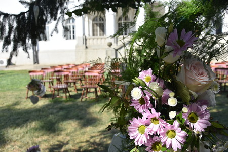 Beautiful wedding flower decorationsの写真素材
