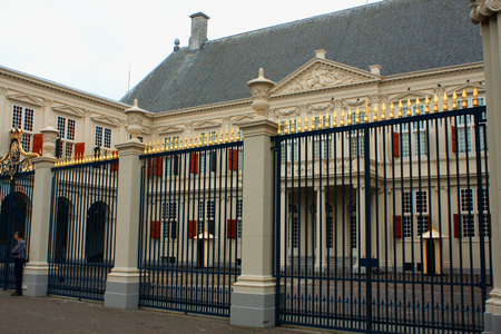 the royal Palace "Paleis Noordeinde" in The Hague (Den Haag) in the Netherlandのeditorial素材
