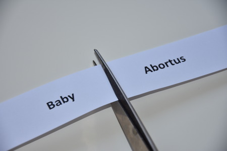 Have a Baby vs Abortionの写真素材