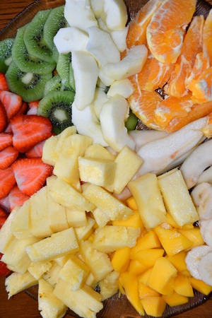 the cutted fruitの写真素材