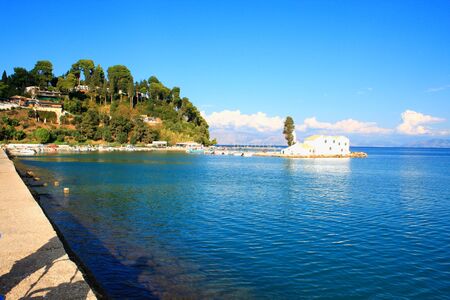 church on Corfu island in Greeceの写真素材