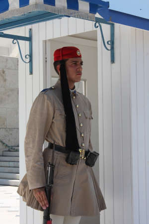 the Evzones or Evzonoi - Greek soldiersのeditorial素材