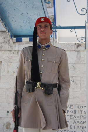 the Evzones or Evzonoi - Greek soldiersのeditorial素材