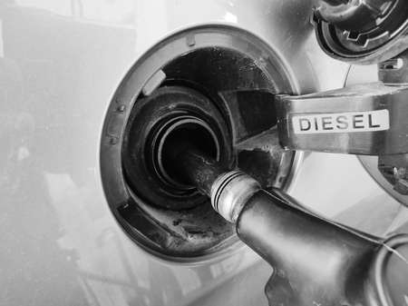 Diesel car tankの写真素材