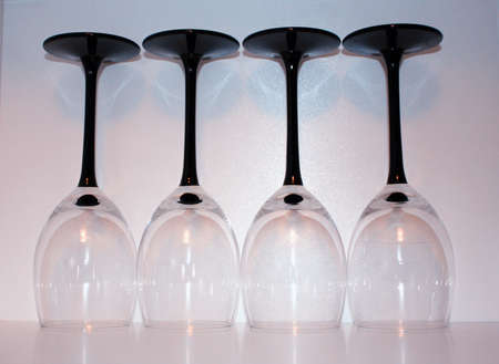 White glass against a white backgroundの写真素材