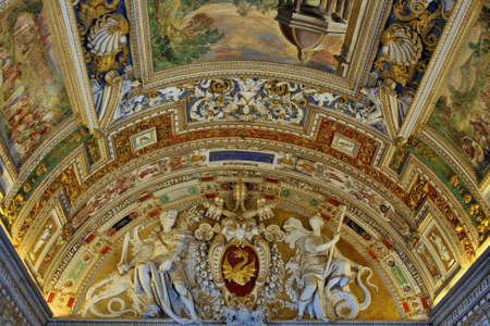 Roof mosaic in Vatican museumのeditorial素材