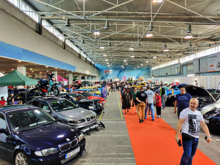 Auto Industry Exhibition in Novi Sad, Serbaのeditorial素材