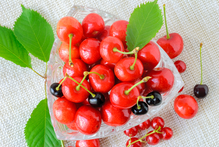 ripe cherry fruits