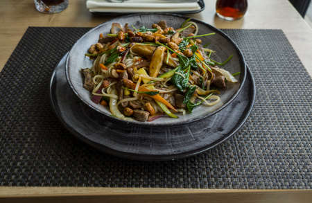 Wonderful, tasty wok lunchの写真素材