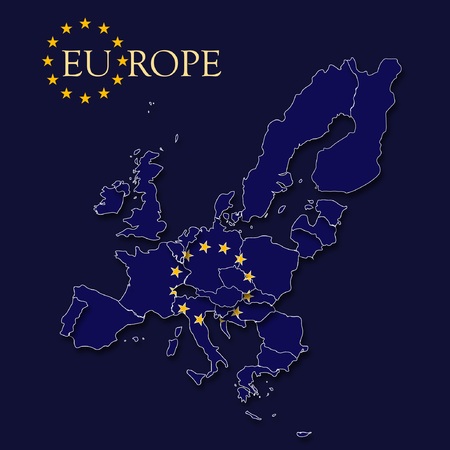 map of europeのイラスト素材