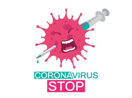 coronavirus background posterのイラスト素材