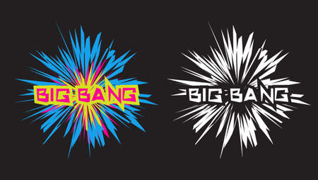 big bang logo print vectorのイラスト素材