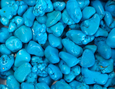 Turquoise jewel stonesmacro close up, group of objects Narrow focus line, shallow depth of field...