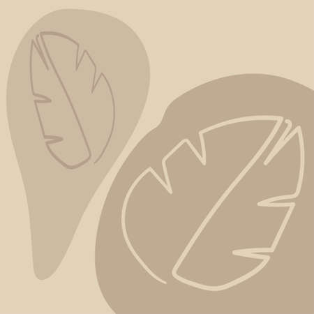 Abstract shaped leaves. Minimalist art, modern fashion shapes. Continuous line. Hand drawn leaves vector set. Illustration graphic drawing lineのイラスト素材