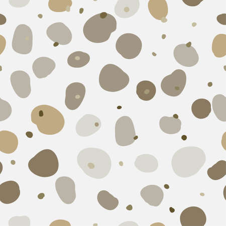 Decorative abstract seamless pattern with colorful doodles. Hand-drawn modern primitive style collection Simple flat vector illustrationのイラスト素材