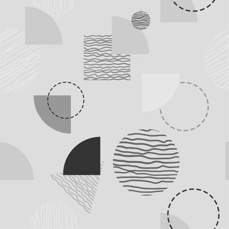 Vector seamless pattern. Modern stylish texture with monochrome trellis. Repeating geometric triangular gridのイラスト素材