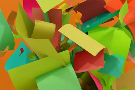 3d render, abstract colorful background with colorful bright neon lines, 3d rendering illustration