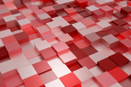 3d rendered abstract purple background with square shape wallpaperの写真素材