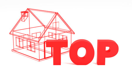 Top A 3D Illustration Emphasizing the Pinnacle of Quality and Valueの写真素材