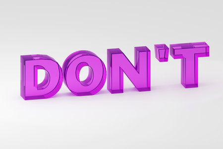 Luxury purple inscription on gray podium, soft light, front view smooth background, 3d renderingの写真素材
