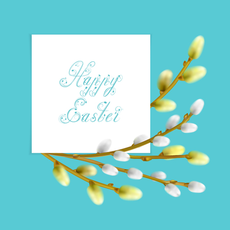 Happy Easter cardのイラスト素材