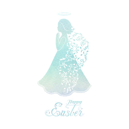 Happy Easter cardのイラスト素材