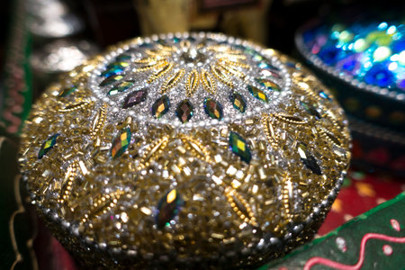 Colorful jewelry at the Grand Bazaar, Style: Istanbul, Turkey.の写真素材