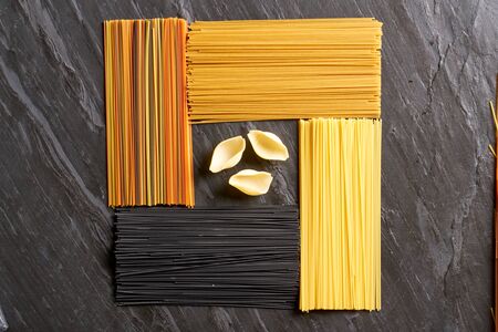 Pasta macro background imageの写真素材