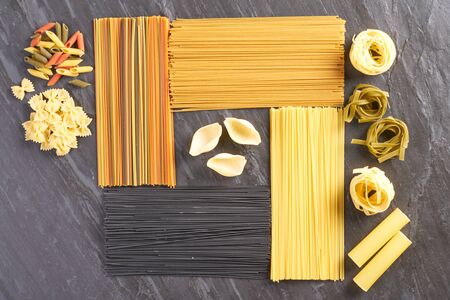 Pasta macro background imageの写真素材