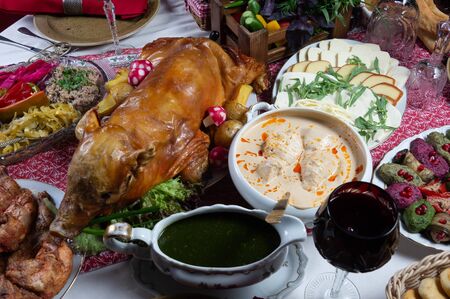 georgian cuisine christmasの写真素材