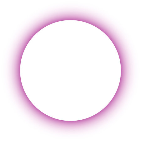 Vibrant Purple Ring on Black Background Minimalist Circular Graphic Elementのイラスト素材