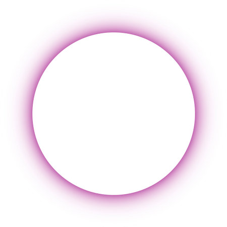 Vibrant Purple Ring on Black Background Minimalist Circular Graphic Elementのイラスト素材