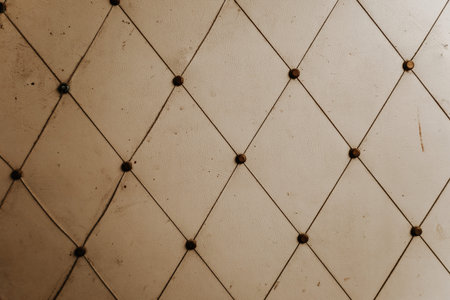 A close up view reveals a beautifully textured surface adorned with diamond patterns, showcasing...